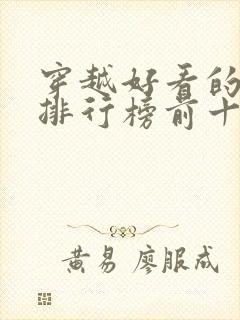 穿越好看的小说排行榜前十名