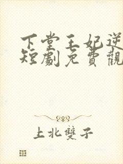 下堂王妃逆天记短剧免费观看