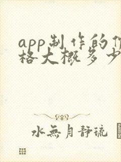 app制作的价格大概多少钱