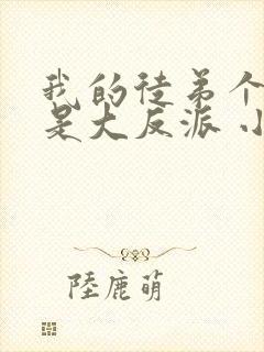 我的徒弟个个都是大反派 小说