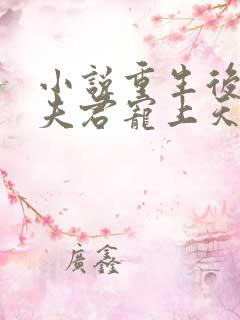 小说重生后我把夫君宠上天