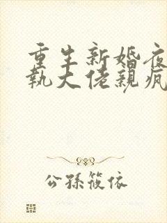 重生新婚夜被偏执大佬亲疯了免费视频