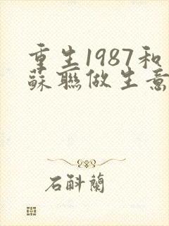 重生1987和苏联做生意的小说