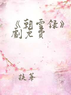 《朝雪录》电视剧免费