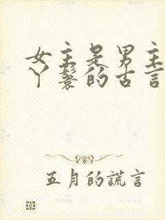 女主是男主贴身丫鬟的古言