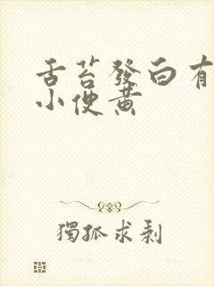 舌苔发白有齿痕小便黄