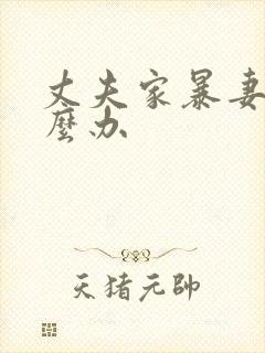 丈夫家暴妻子怎么办