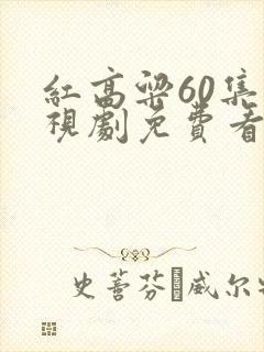 红高粱60集电视剧免费看全集