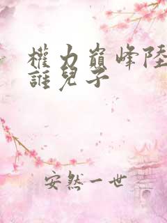 权力巅峰陆皓是谁儿子