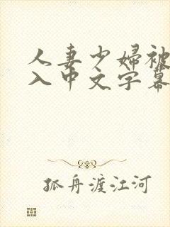 人妻少妇被猛进入中文字幕