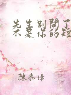 先生别闹了新娘不是你的短剧