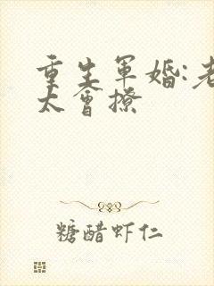 重生军婚:老公太会撩