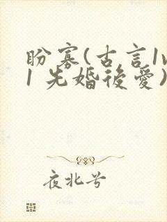 盼寡(古言1v1 先婚后爱)笔趣阁