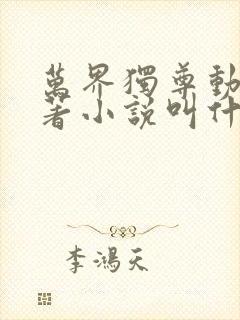 万界独尊动漫原著小说叫什么