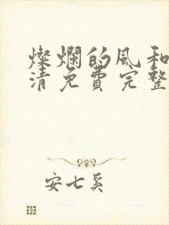 灿烂的风和海高清免费完整观看