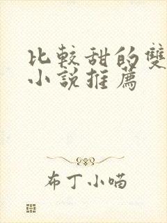 比较甜的双男主小说推荐