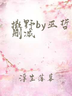 撒野by巫哲未删减