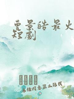 曹景皓最火十部短剧