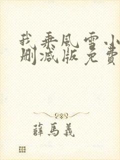 我乘风雪小说无删减版免费阅读