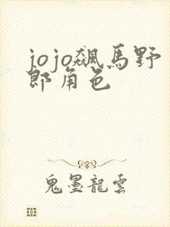 jojo飙马野郎角色