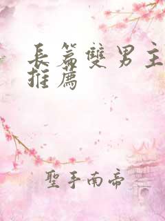 长篇双男主小说推荐