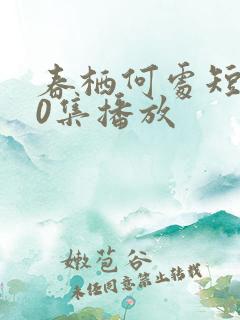 春栖何处短剧70集播放