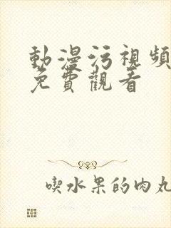 动漫污视频在线免费观看