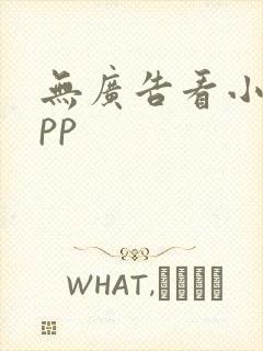 无广告看小说app