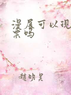 漫展可以现场买票吗