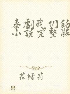 泰剧我们的秘密小说完整版