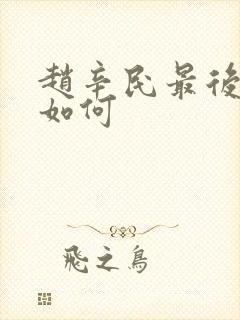 赵辛民最后结局如何