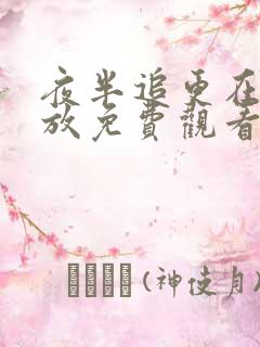 夜半追更在线播放免费观看电视剧大