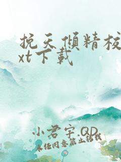 挽天倾精校版txt下载