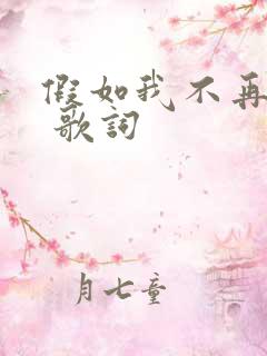 假如我不再善良 歌词