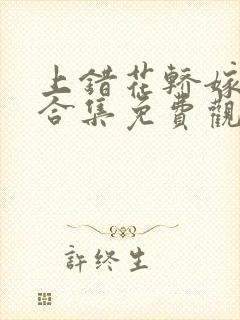 上错花轿嫁王爷合集免费观看