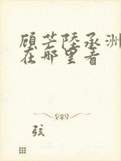 顾芒陆承洲小说在哪里看