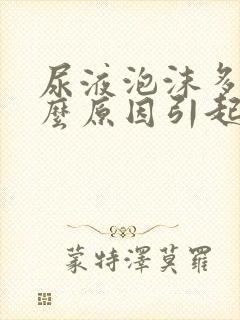 尿液泡沫多是什么原因引起的