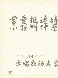 当爱抵达时原著小说叫什么