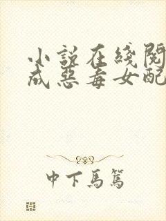 小说在线阅读穿成恶毒女配的小丫鬟