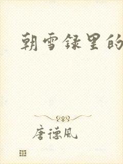 朝雪录里的燕离