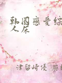 韩国恋爱综艺双人床