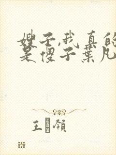 嫂子,我真的不是傻子叶凡