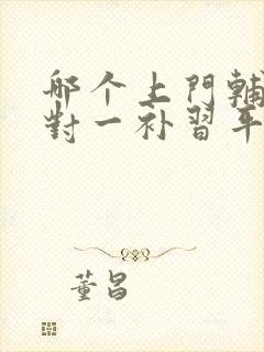 哪个上门辅导一对一补习平台好