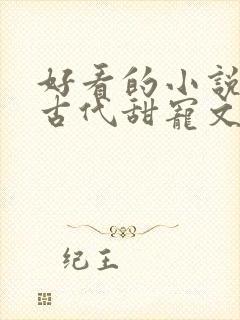 好看的小说言情古代甜宠文
