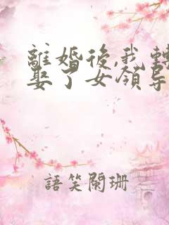 离婚后,我转身娶了女领导