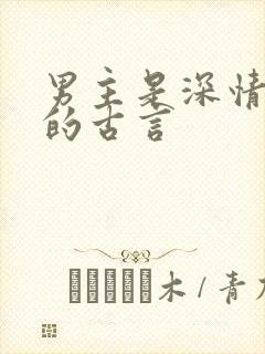 男主是深情帝王的古言