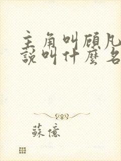 主角叫顾凡的小说叫什么名字