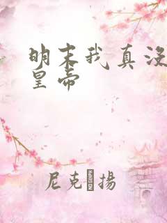 明末我真没想当皇帝