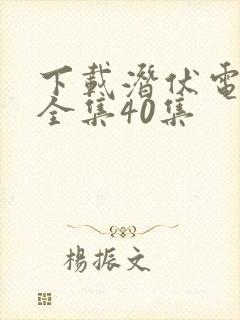 下载潜伏电视剧全集40集