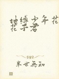 地缚少年花子君花子君